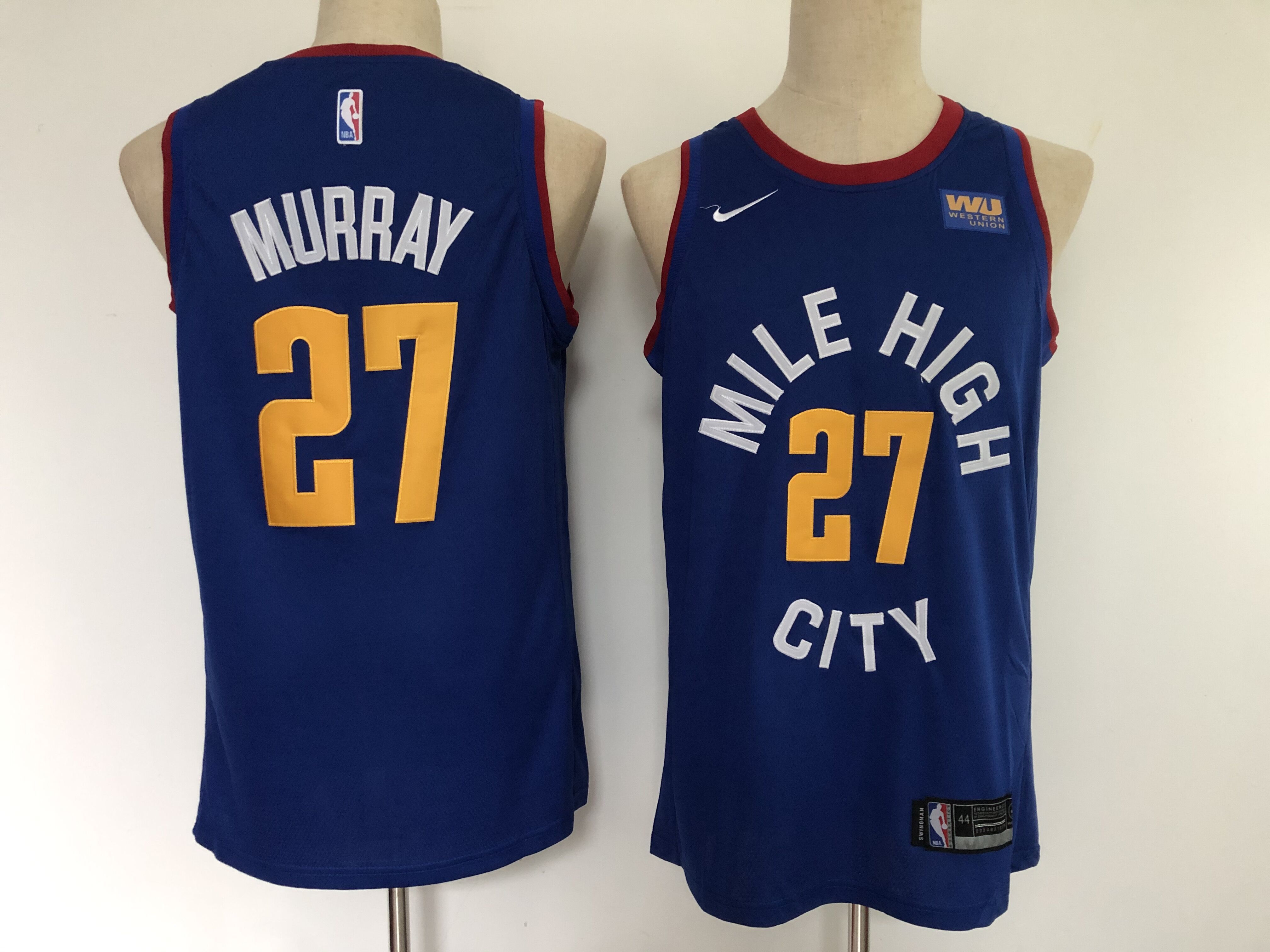 Men Denver Nuggets #27 Murray Blue Game Nike NBA Jerseys
